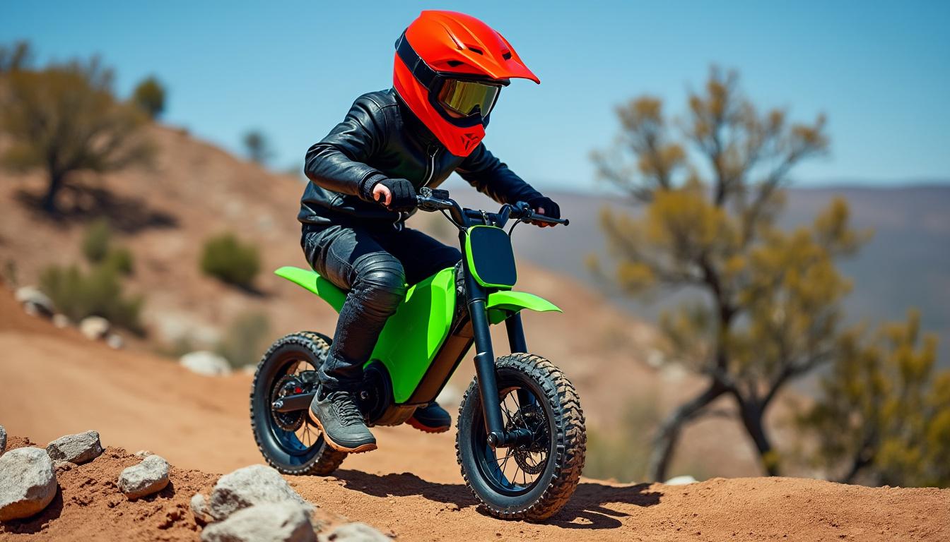 découvrez la moto trial électrique oset, alliant performance et écologie. un investissement durable pour les passionnés de sensations fortes et de respect de l'environnement. idéale pour les jeunes pilotes et l’apprentissage du trial, cette moto révolutionne votre expérience tout en minimisant l'impact écologique.