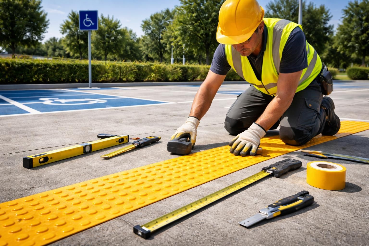 découvrez notre guide complet pour l'installation des bandes de guidage pmr dans les parkings. suivez les étapes détaillées et profitez de conseils pratiques pour garantir accessibilité et sécurité.