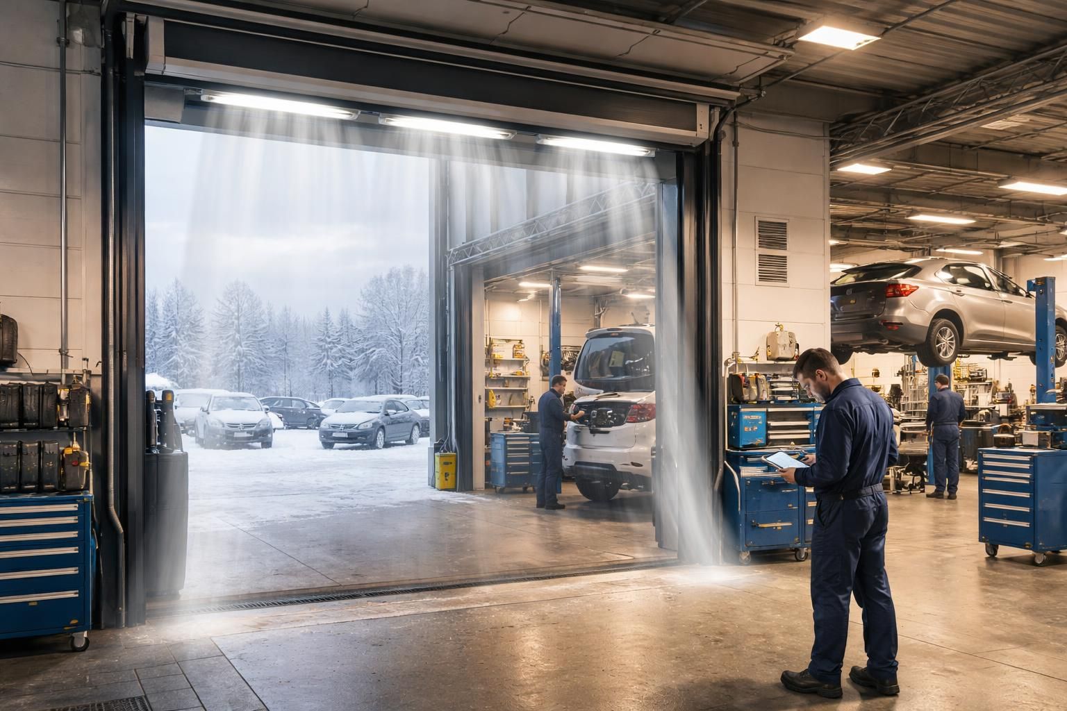 découvrez comment un rideau d’air chaud pour atelier mécanique peut optimiser votre confort tout en réduisant vos coûts énergétiques et d'entretien.